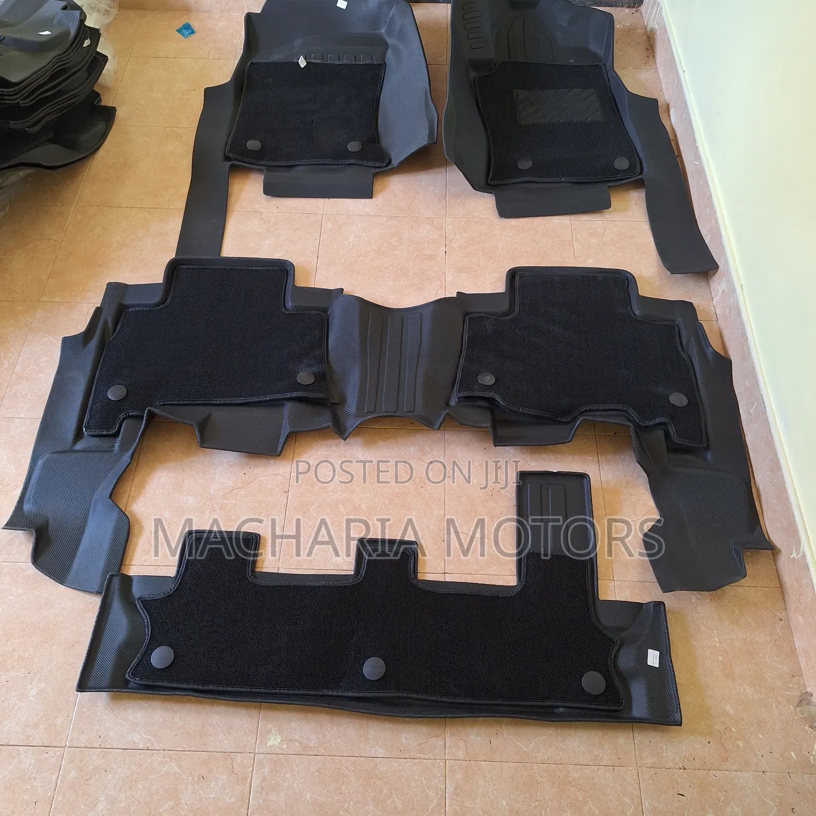 Landcruiser Prado 150 Black Double Layer TPE Mats.