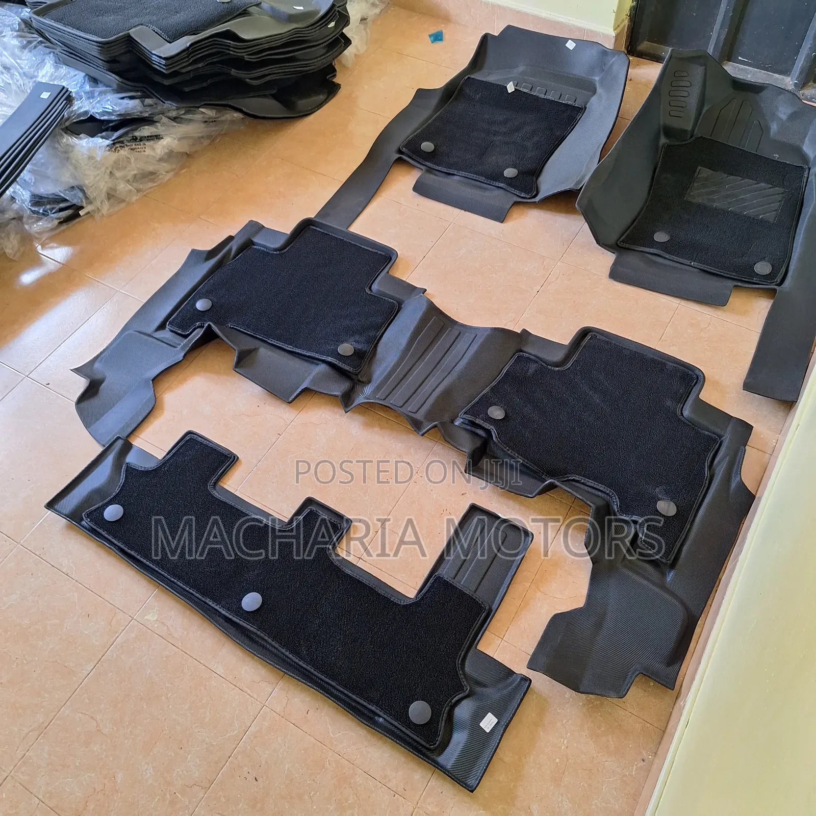 Landcruiser Prado 150 Black Double Layer TPE Mats.