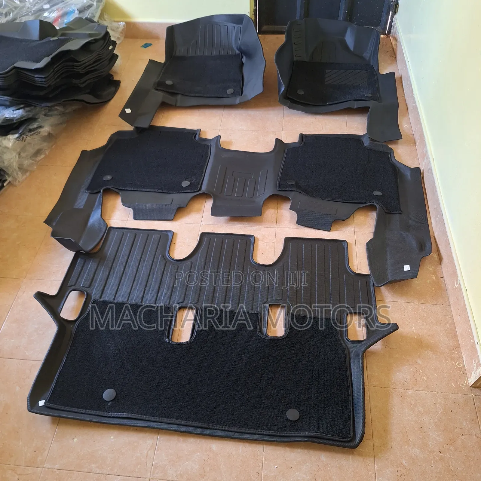 Landcruiser Lc 200 Black Double Layer Floor Mats