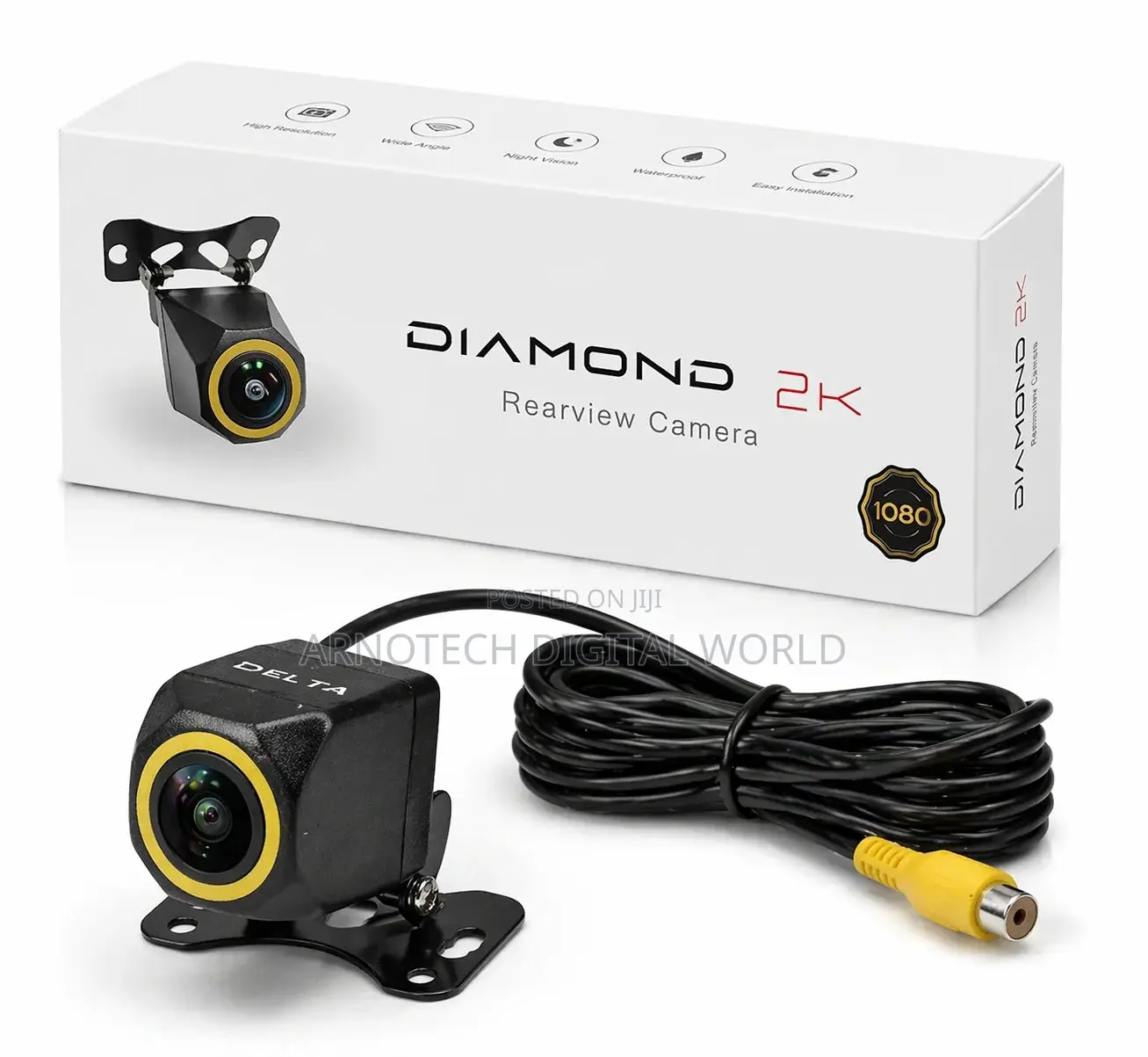 Diamond 2KHD Car Rearview Camera – Waterproof IP68 Night Vision