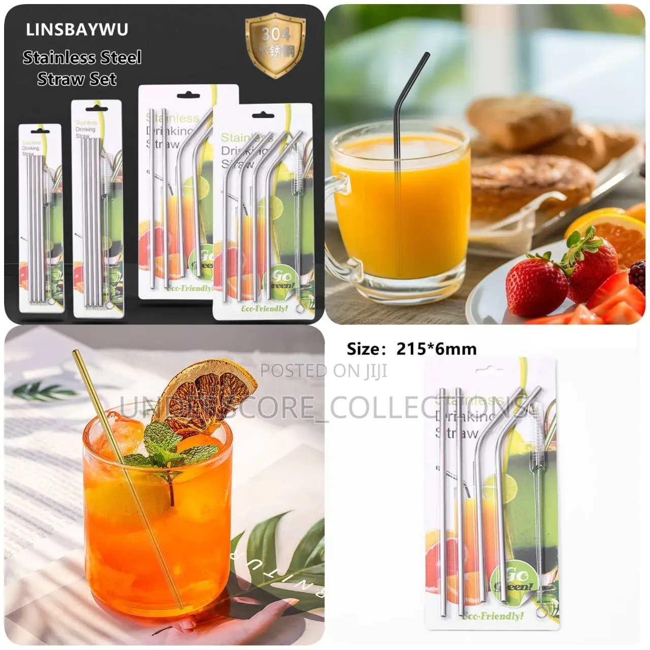 Stainless Steel Reusable Straws
