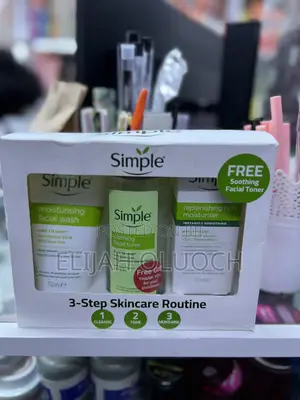 Simple Kind to Skin 3-Step Skincare Routine Gift Set,