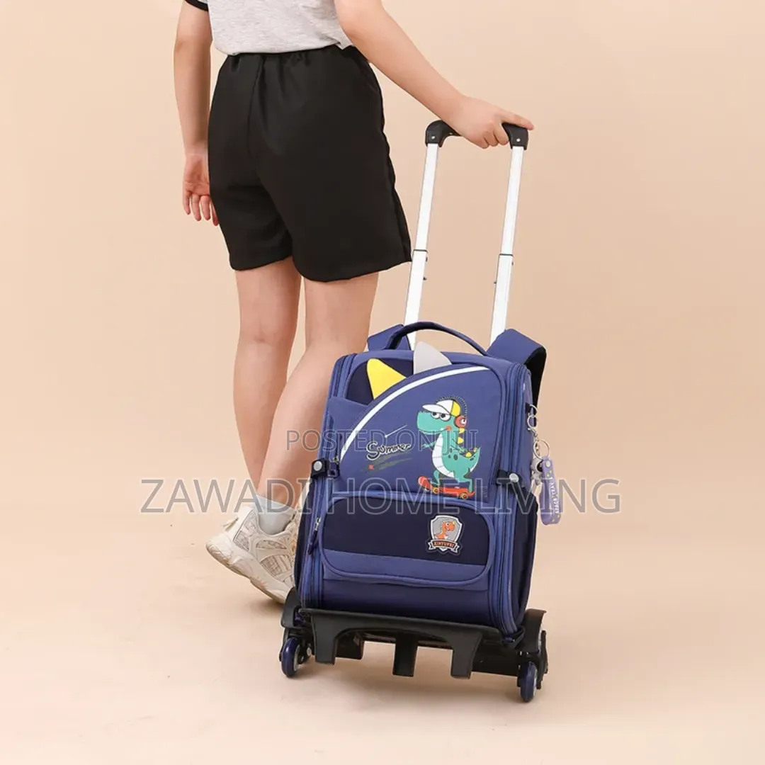 Premium Rolling Trolley Kids School Bag