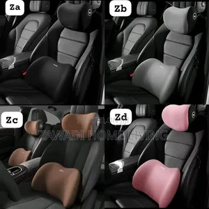 2 PCS Premium Car Head Rest and Back Rest Car Pillows