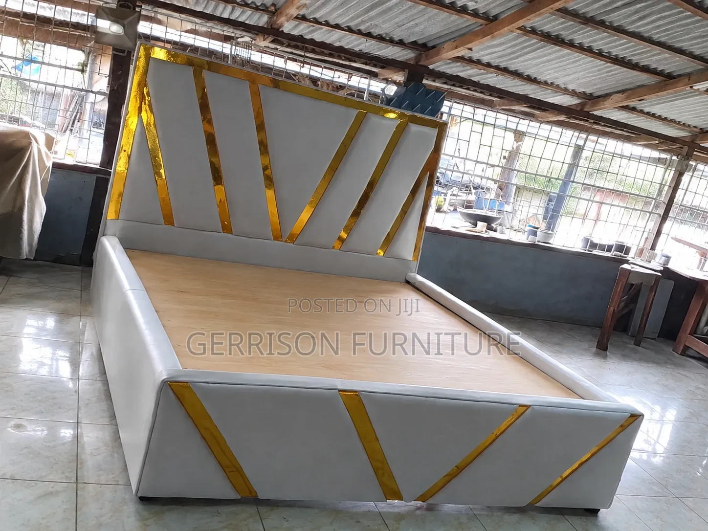 Brand New, Luxury 5x6 White Bed Frame