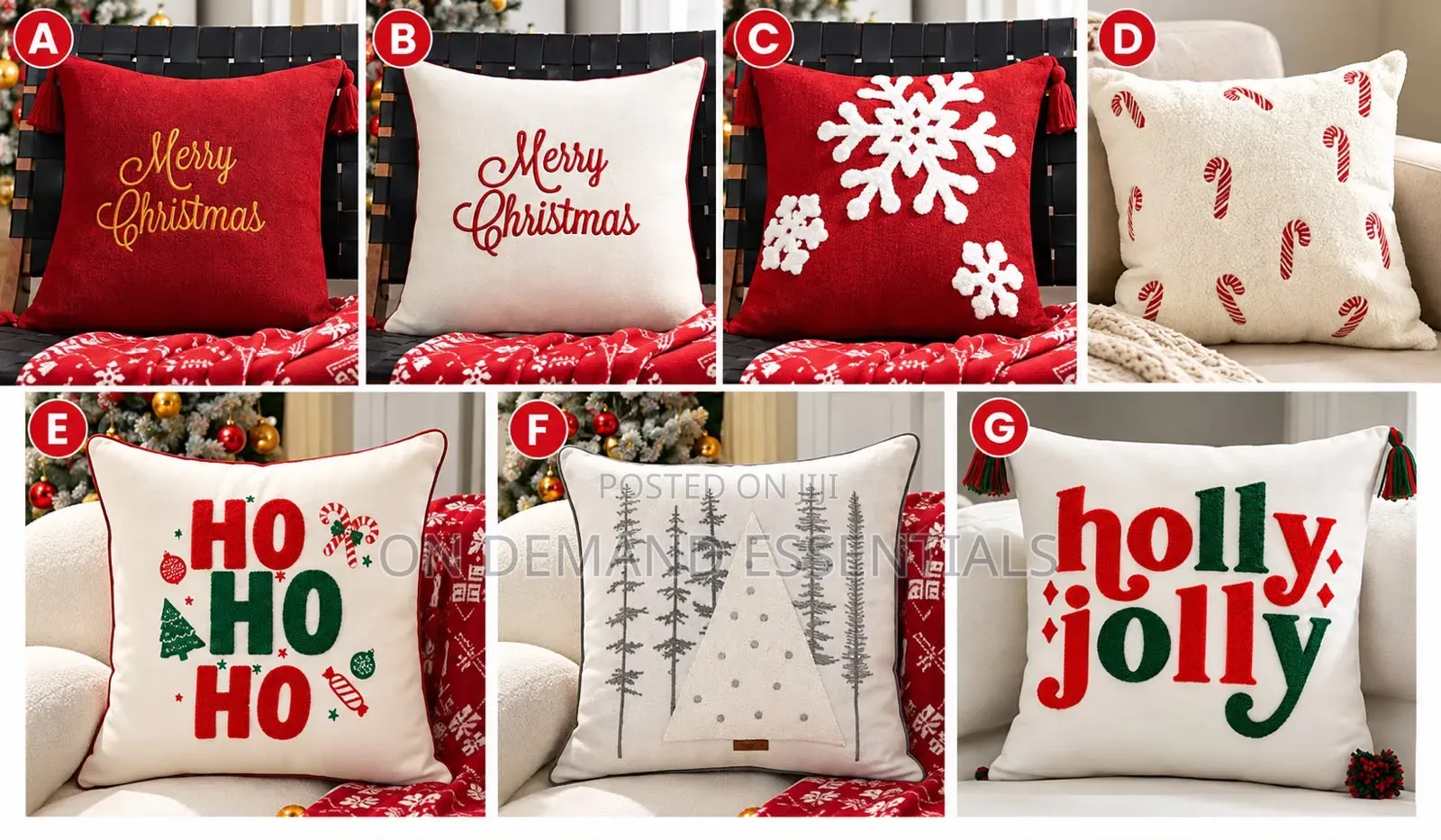 Christmas Throw Pillow Collection Christmas Pillow Covers