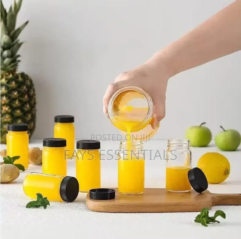 Set of 6 Gingershot Glass Bottles