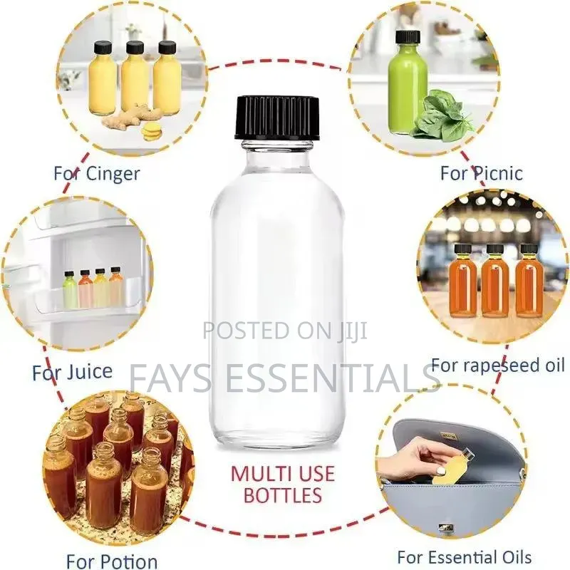 Set of 6 Gingershot Glass Bottles