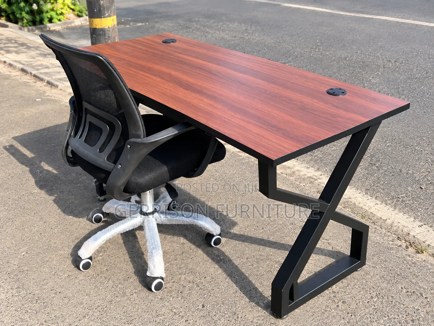 Modern Study Desk & Mesh Chair Set