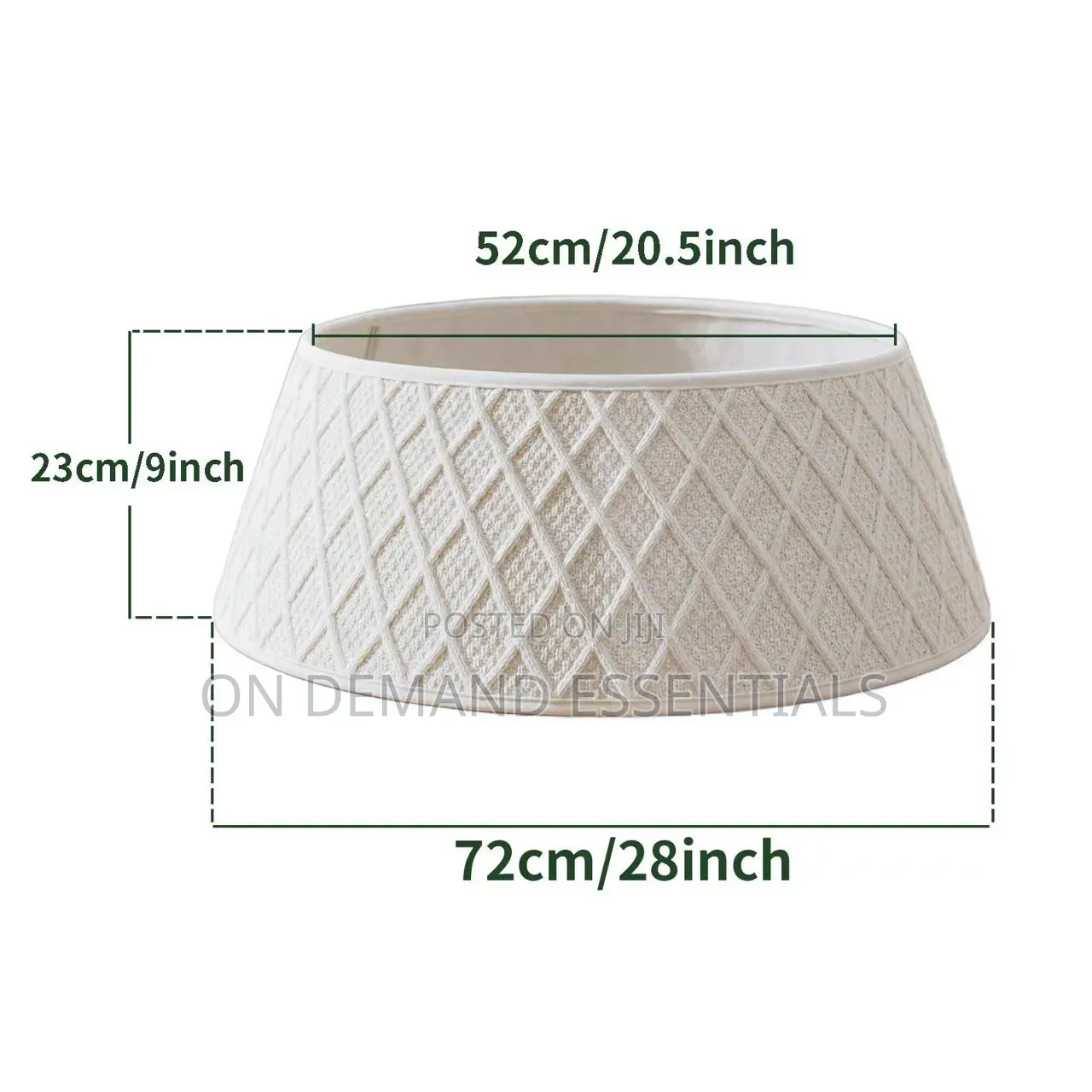 Luxury Plush Christmas Tree Skirt – 72cm (28")