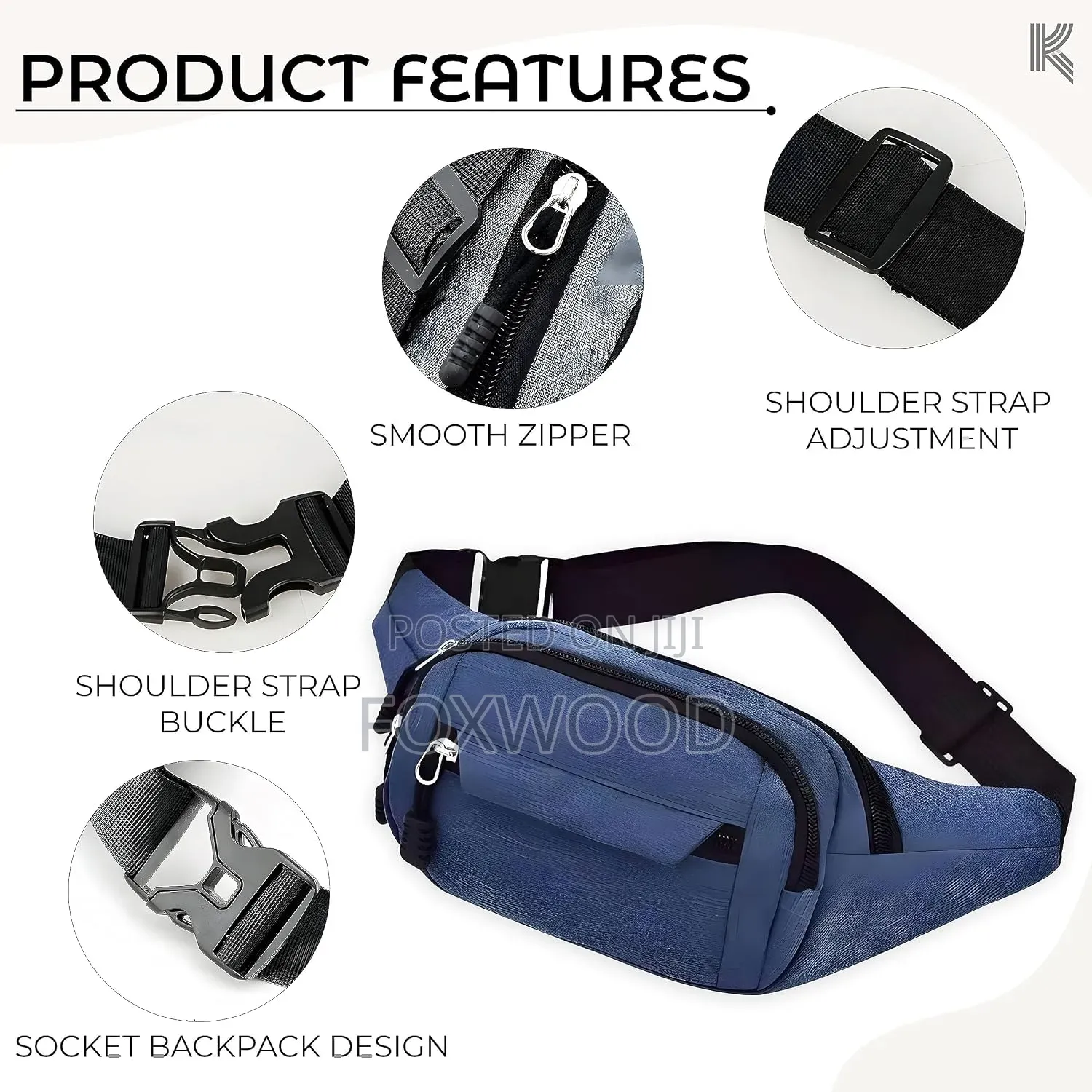 Premium Unisex Waist Bag for Men and Women