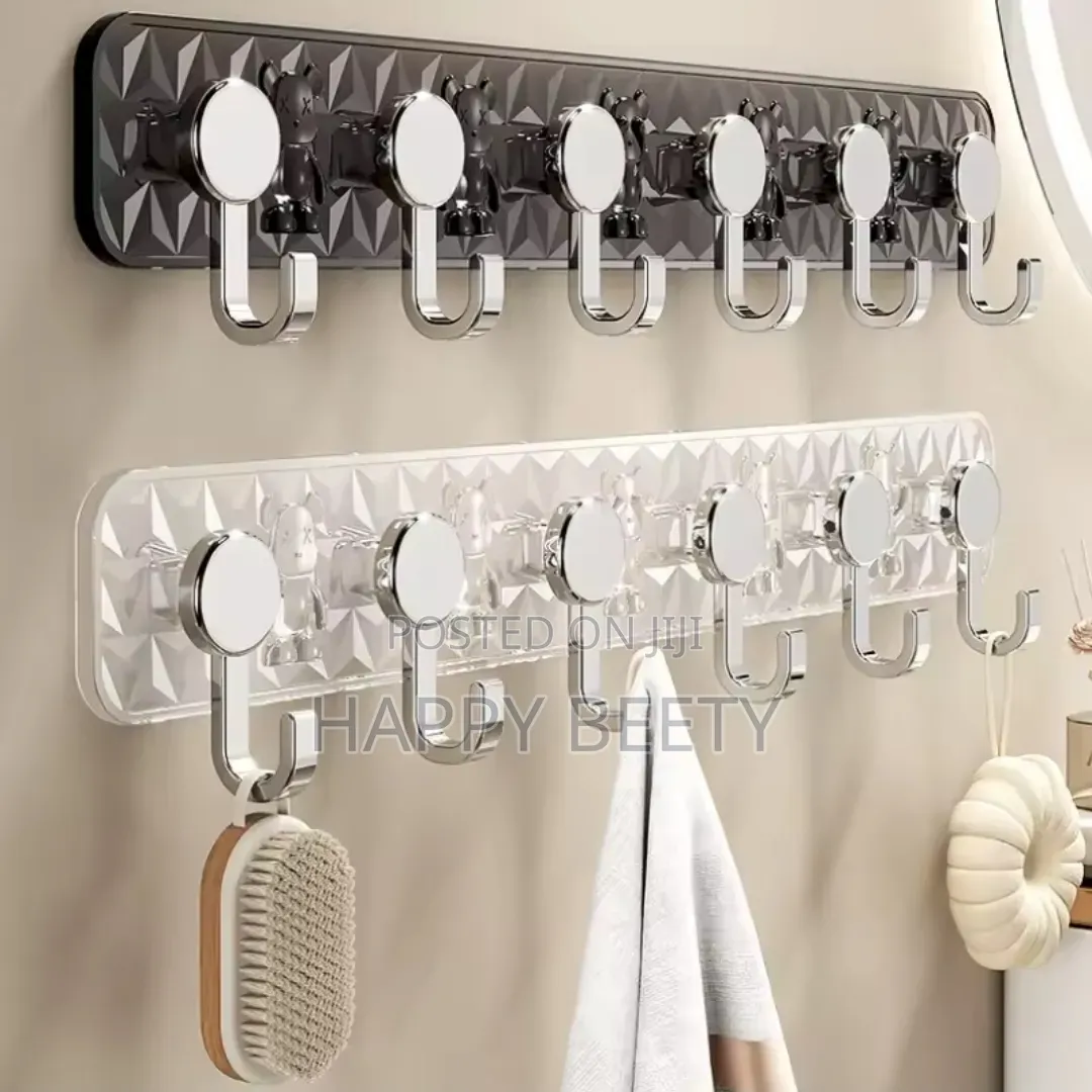 Wall-Mounted Hook Rack (6 Hooks)