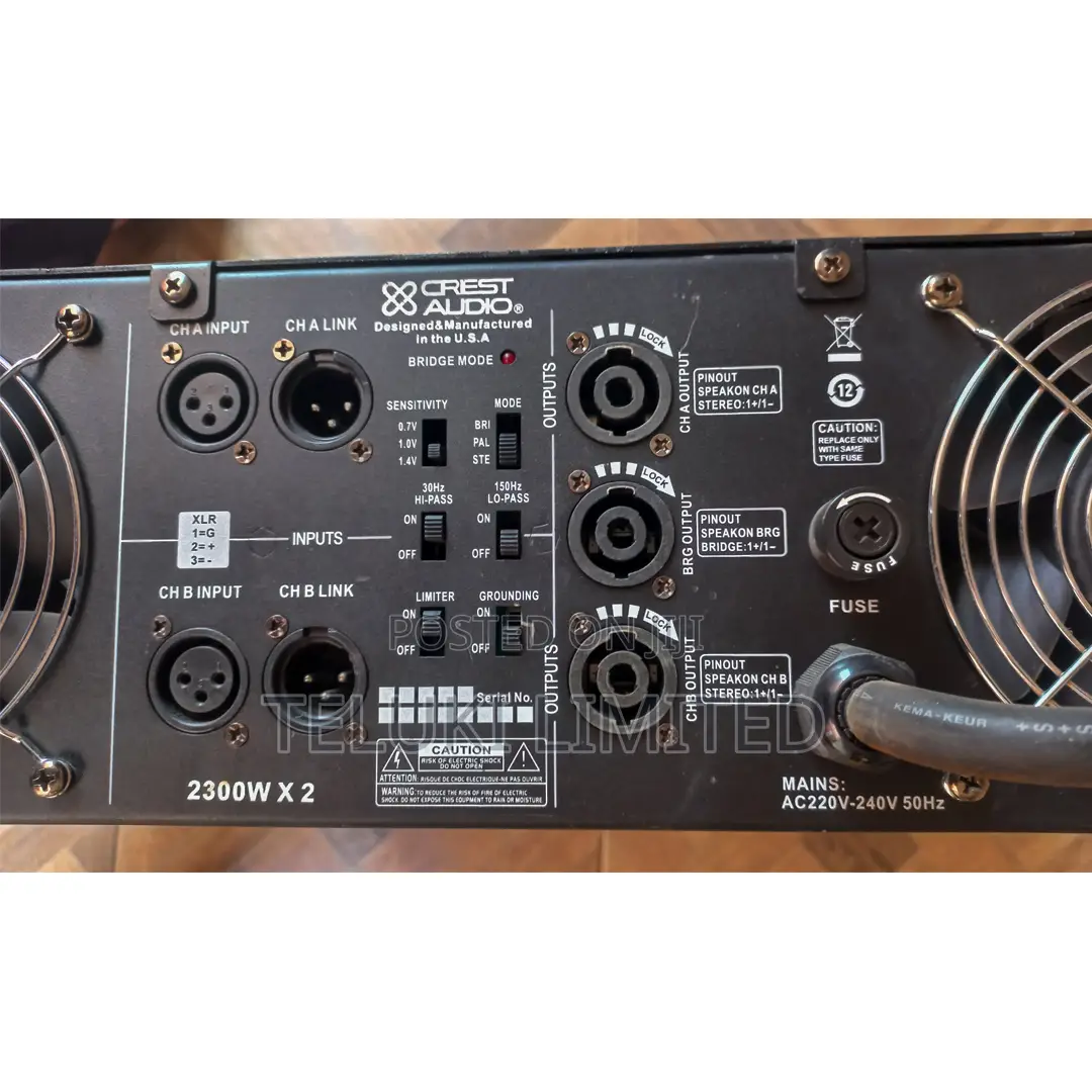 Amplifier Crest Audio CA12 for Sale