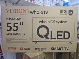 Vitron 55 Inch QLED 4K UHD Whale TV HTC55QW (14months Warranty)