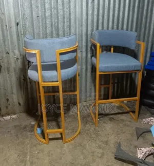 Modern Kitchen Island Stool or Bar Chair With a Curved Backrest