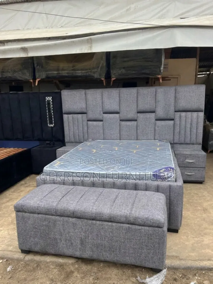 Executive 5x6 Grey Bed Set (Items Sold Together or Separately)