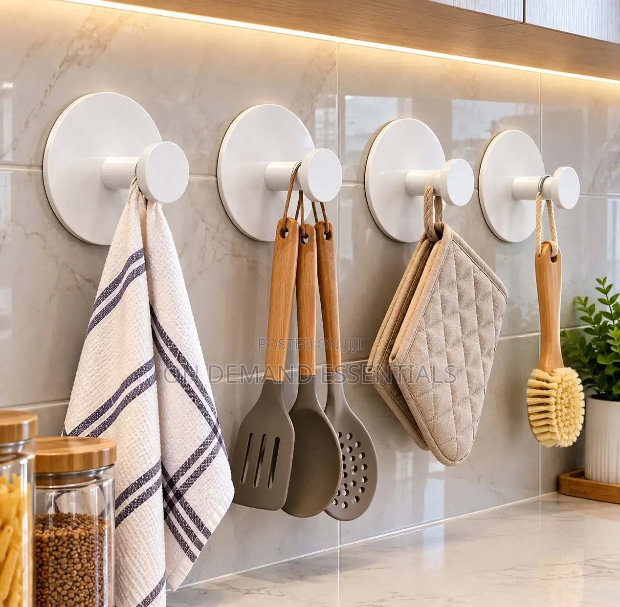 Kitchen/Bathroom Hooks 2pc