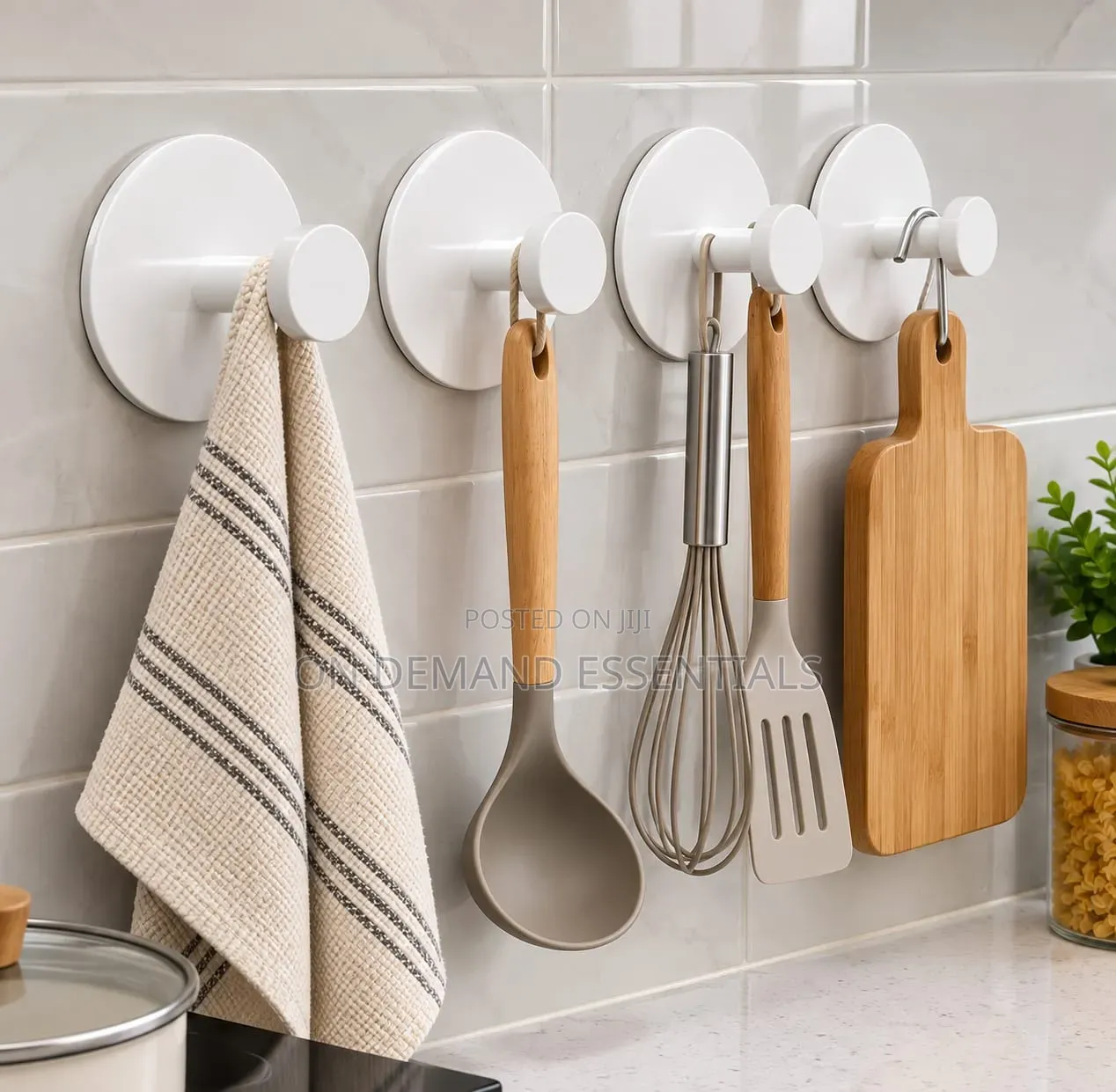 Kitchen/Bathroom Hooks 2pc