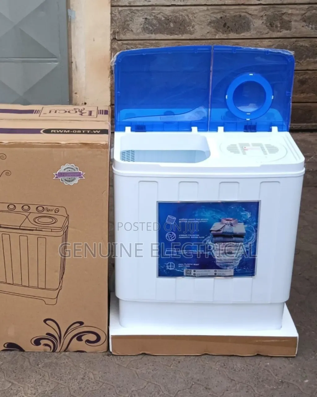 Roch 7kgs Top Load Twin Tub Washing Machine(White)