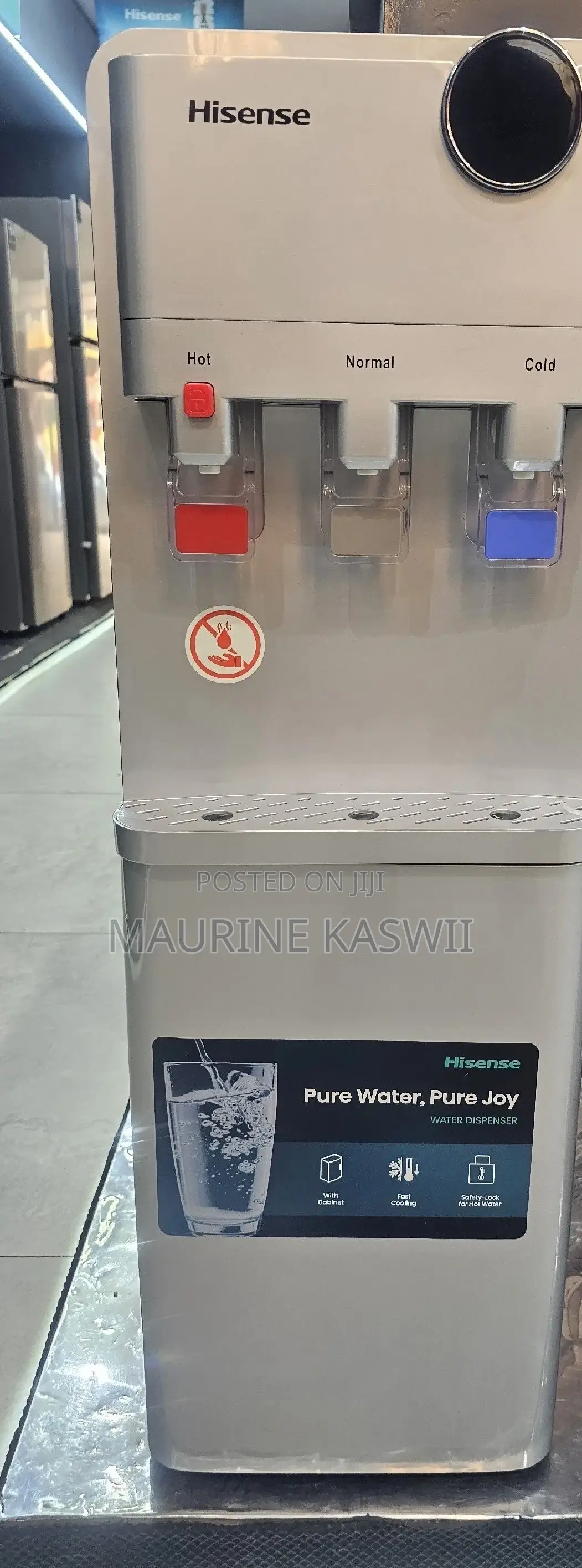 Hisense Silver H96wdts3s2 Water Dispenser With Compressor-Silver