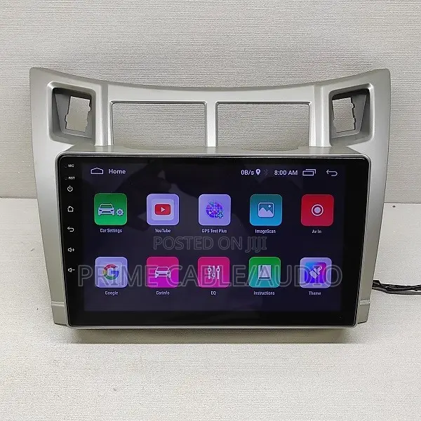 Toyota Vitz 2005-2011 Fitted With 9 Inch Android Radio and Frame