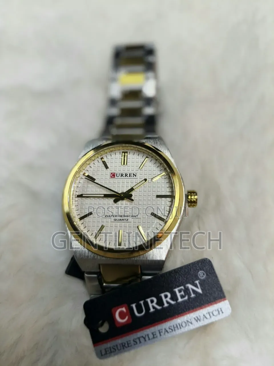 Curren 8439 Silver and Gold Watch