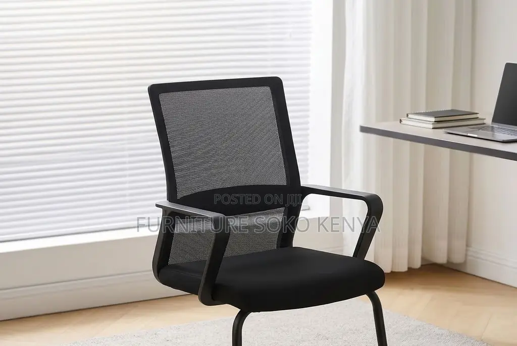 Office Mesh Seats | Executive Mid Back Chair With Sled Base