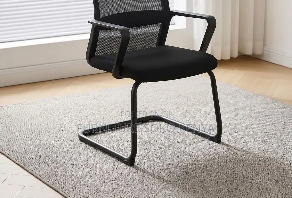 Office Mesh Seats | Executive Mid Back Chair With Sled Base