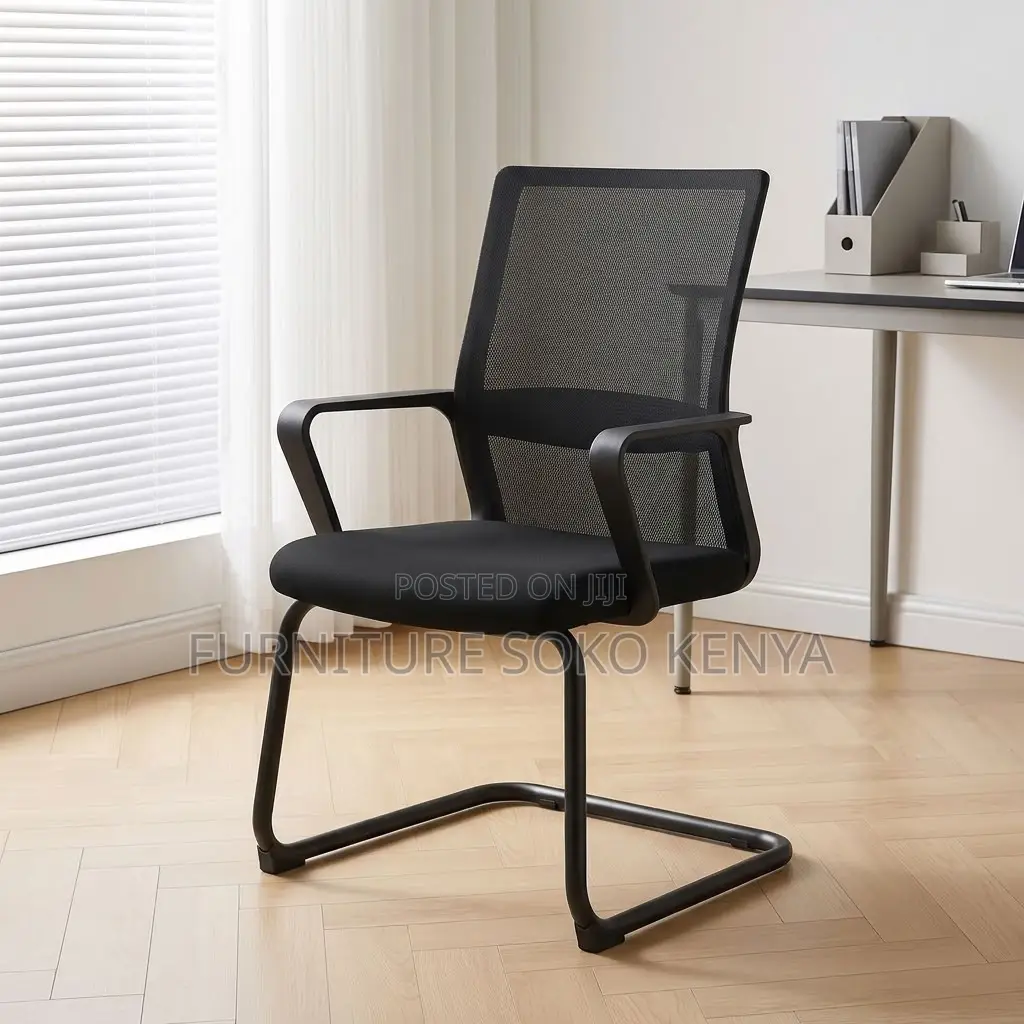 Office Mesh Seats | Executive Mid Back Chair With Sled Base