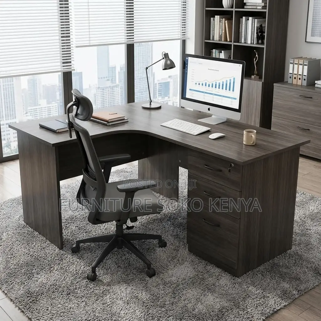 Curved Home Office Table | 1200M Home Office Desk