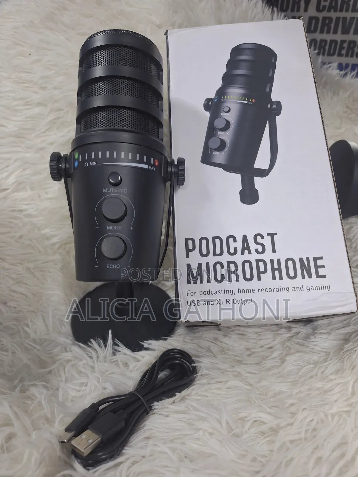 Podcast USB Microphone With XLR Port