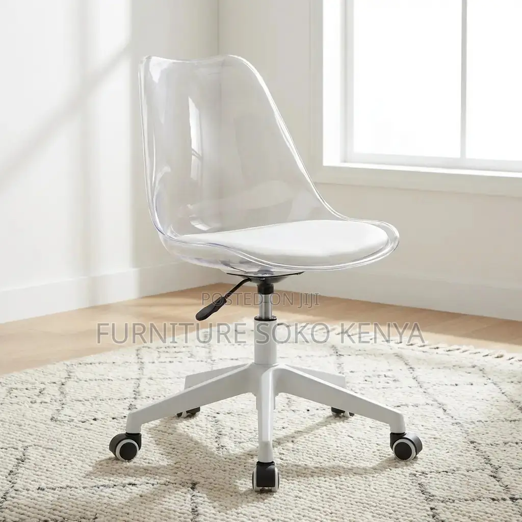 Home Chairs | Clear Acrylic Swivel Adjustable Chairs