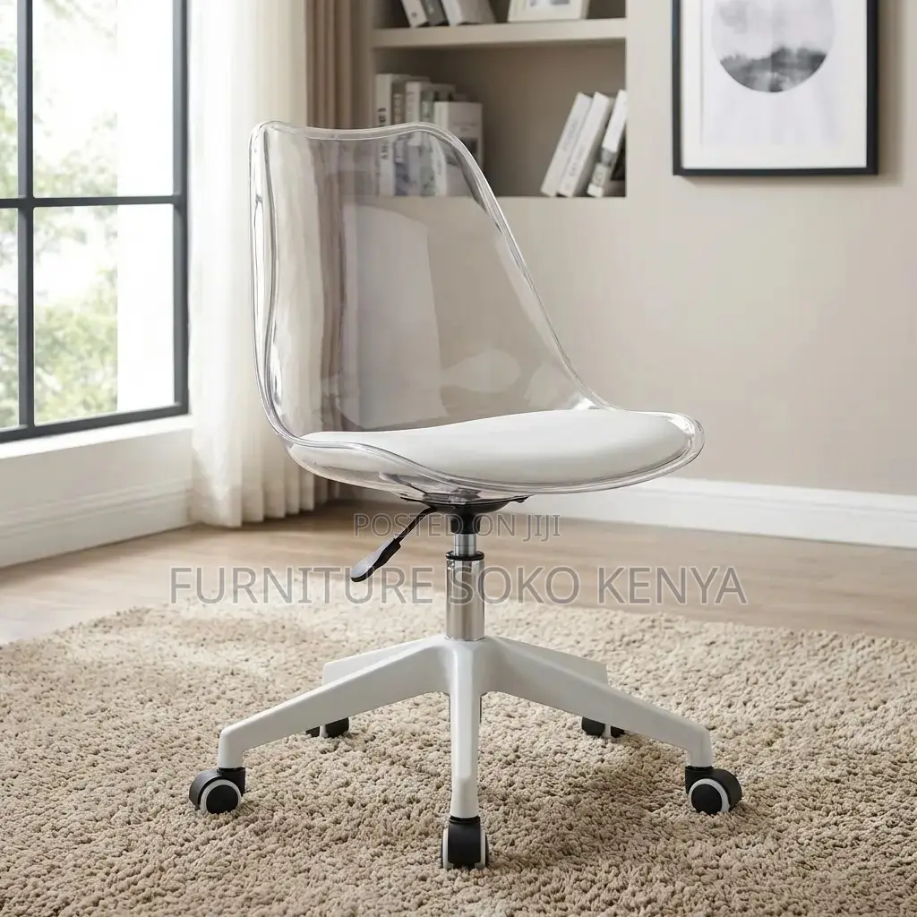 Home Chairs | Clear Acrylic Swivel Adjustable Chairs