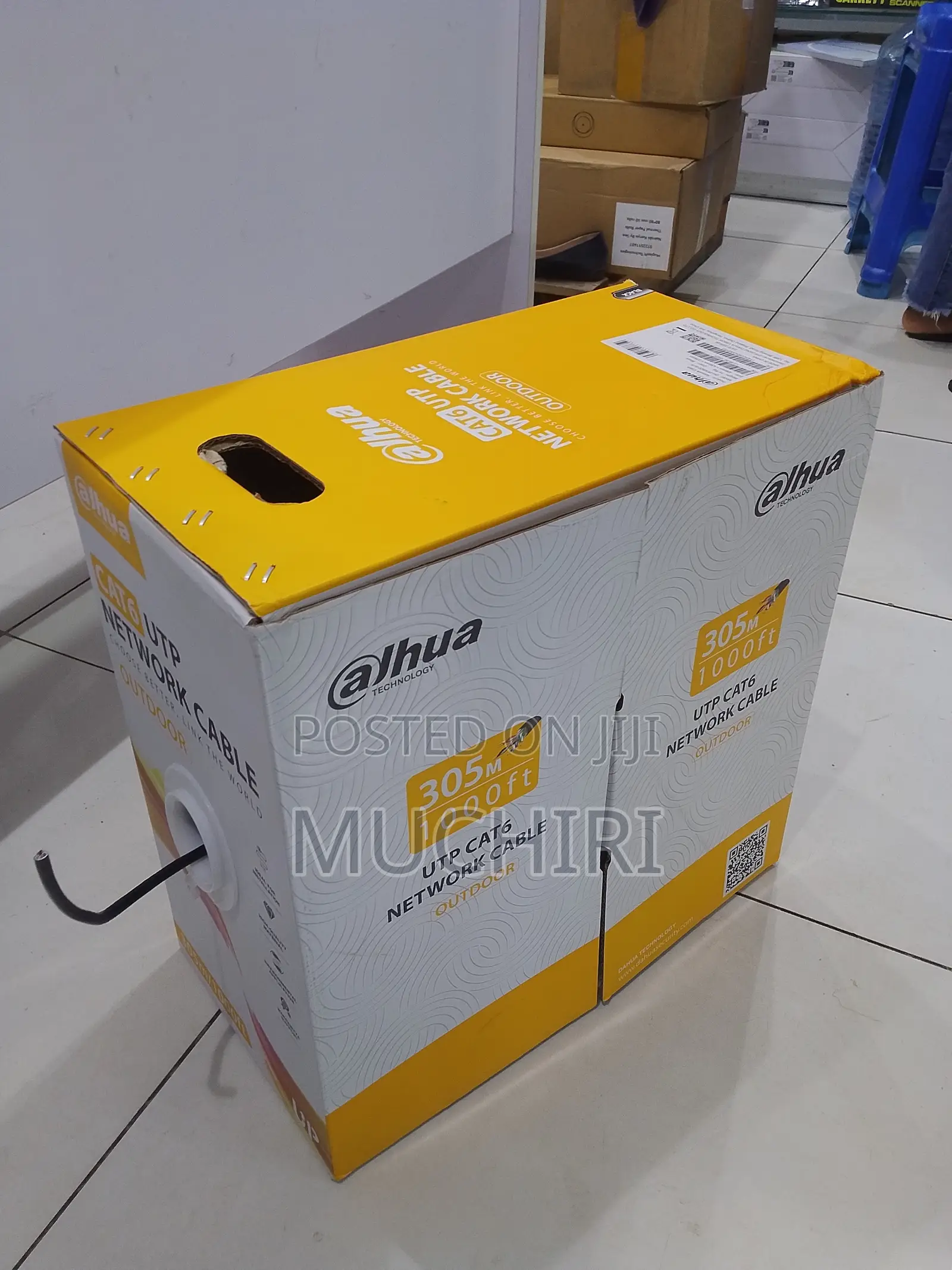 Dahua DH-PFM920-6UN-305m Outdoor Pure Copper UUtp CAT6 Network Cable