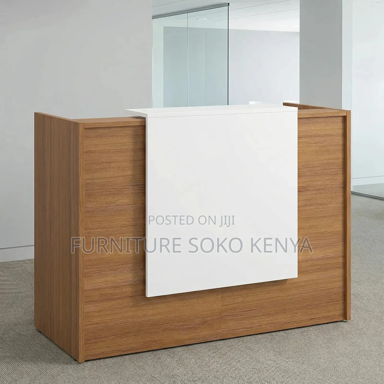 Reception Desk | 1800mm Brown | Receptionist Table