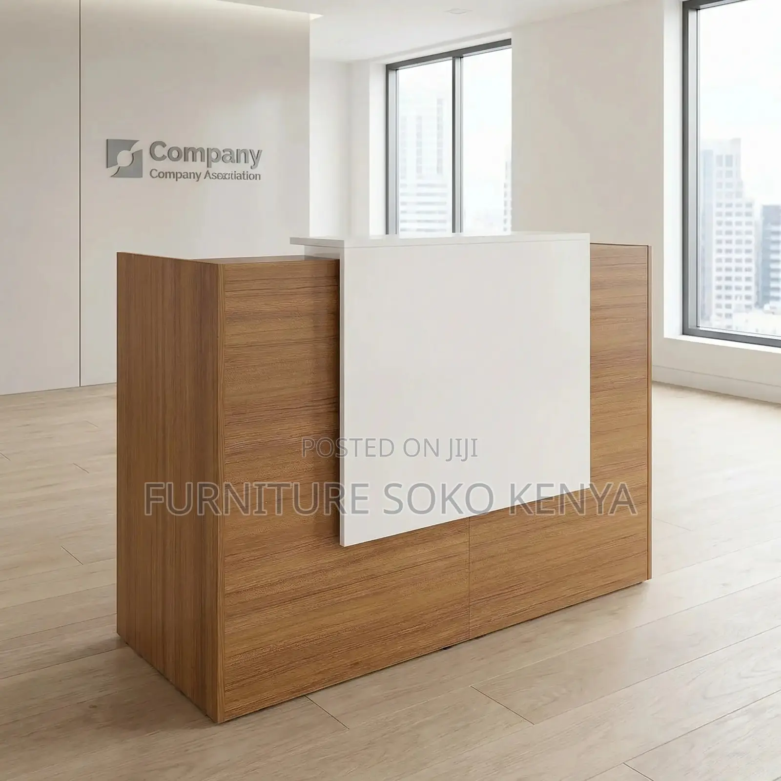 Reception Desk | 1800mm Brown | Receptionist Table