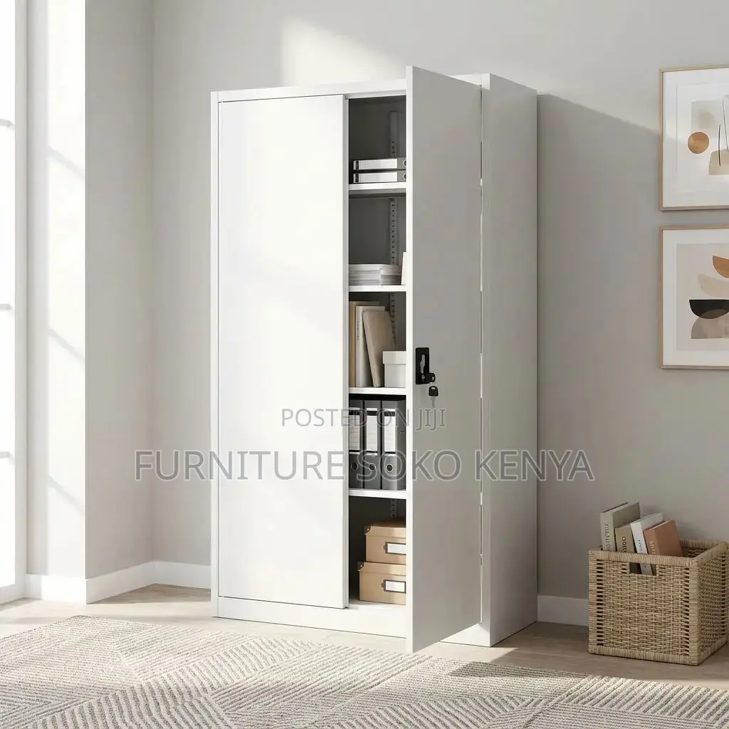 Executive Filing Cabinet | Two Doors Steel Stainless Cabinet