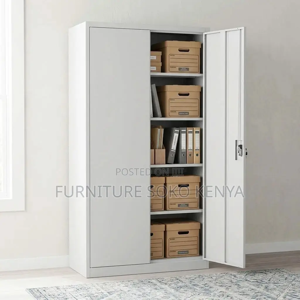 Executive Filing Cabinet | Two Doors Steel Stainless Cabinet