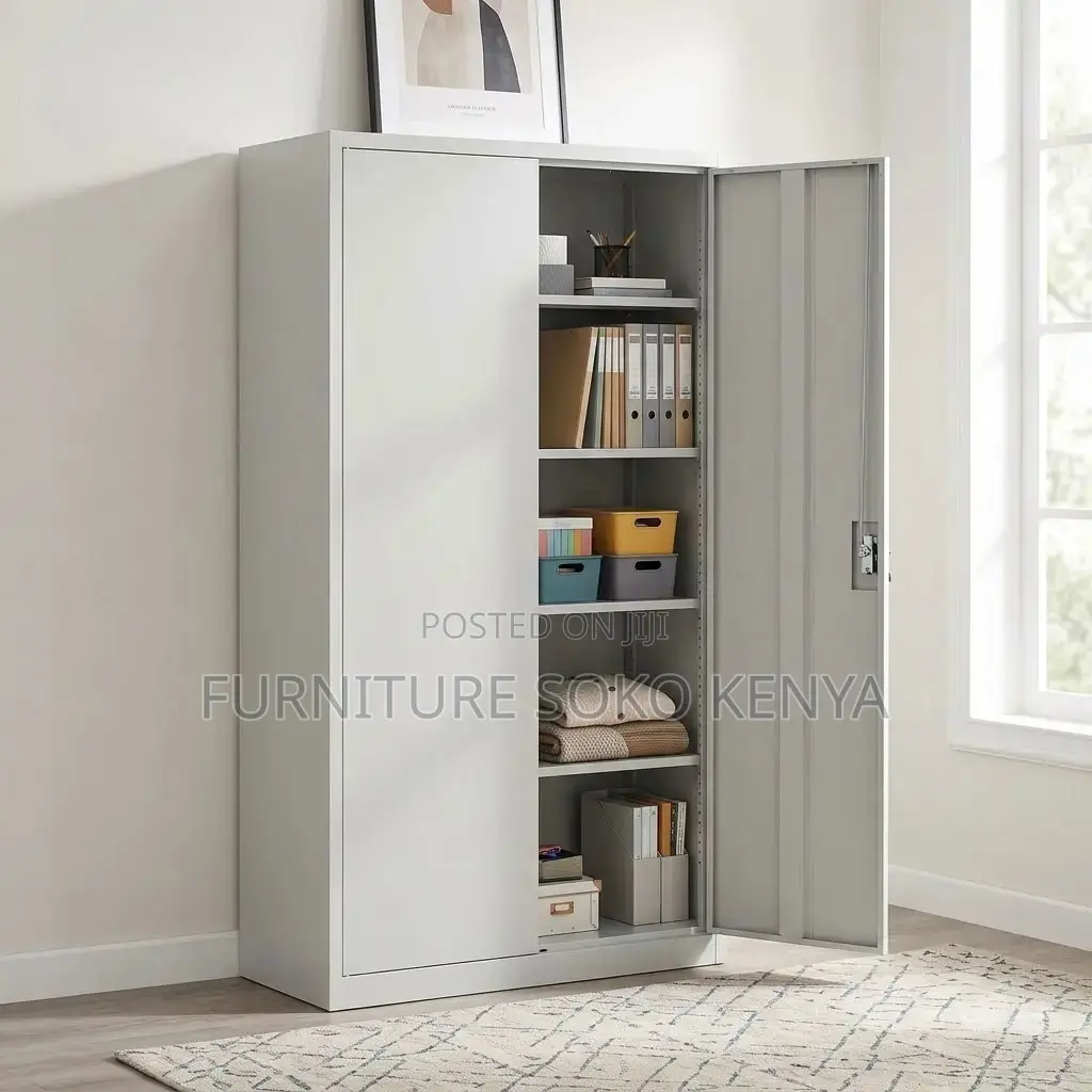 Executive Filing Cabinet | Two Doors Steel Stainless Cabinet