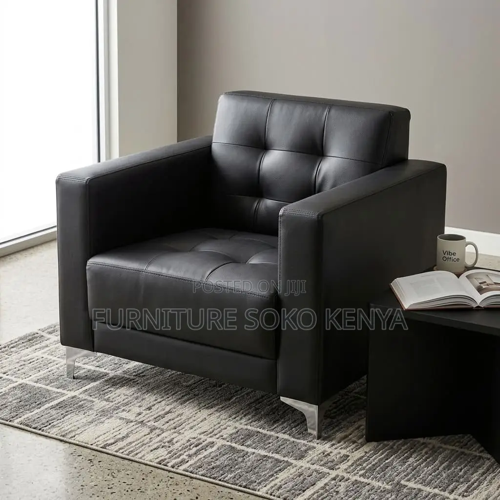Single Seater Executive Sofa | Leather Office Sofa