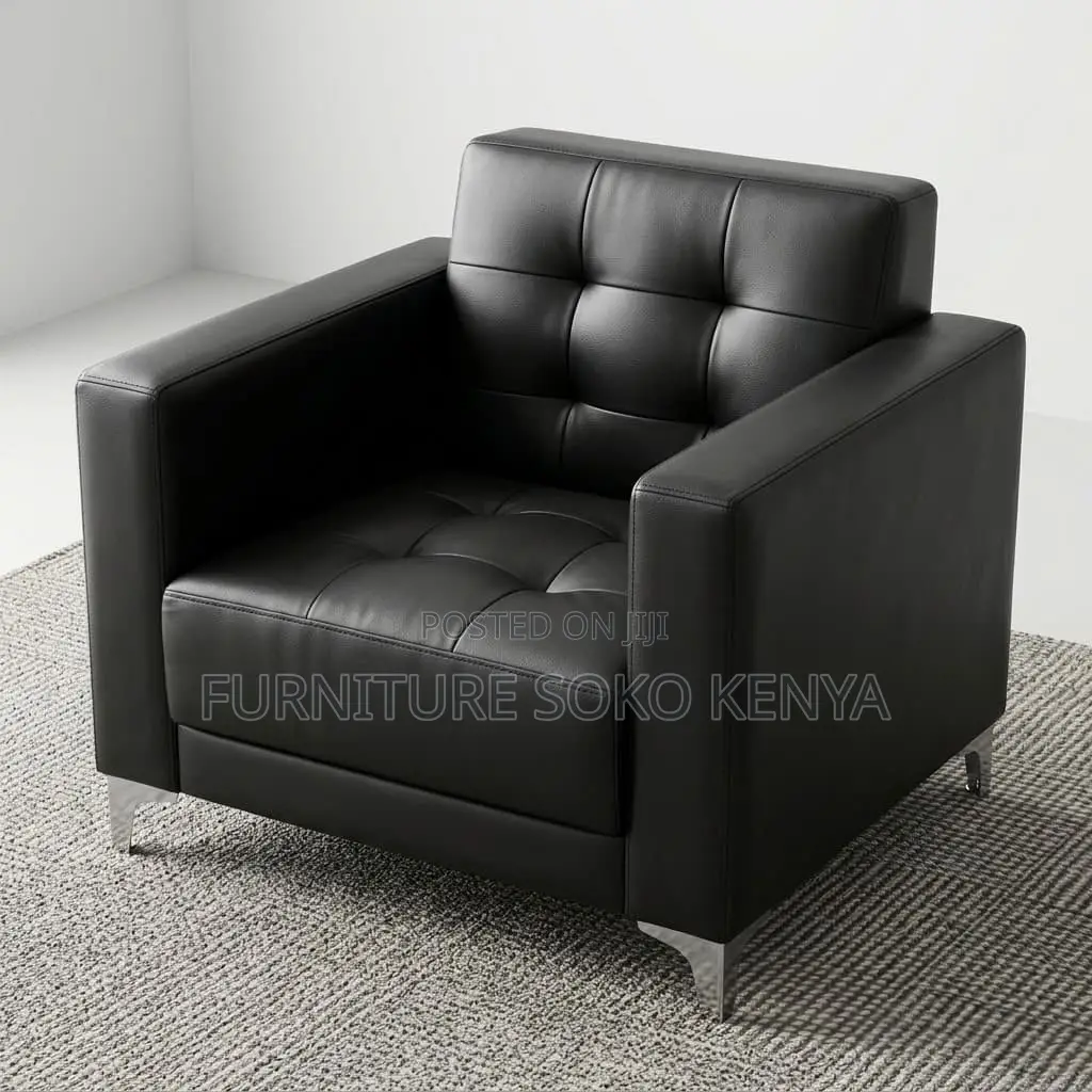 Single Seater Executive Sofa | Leather Office Sofa