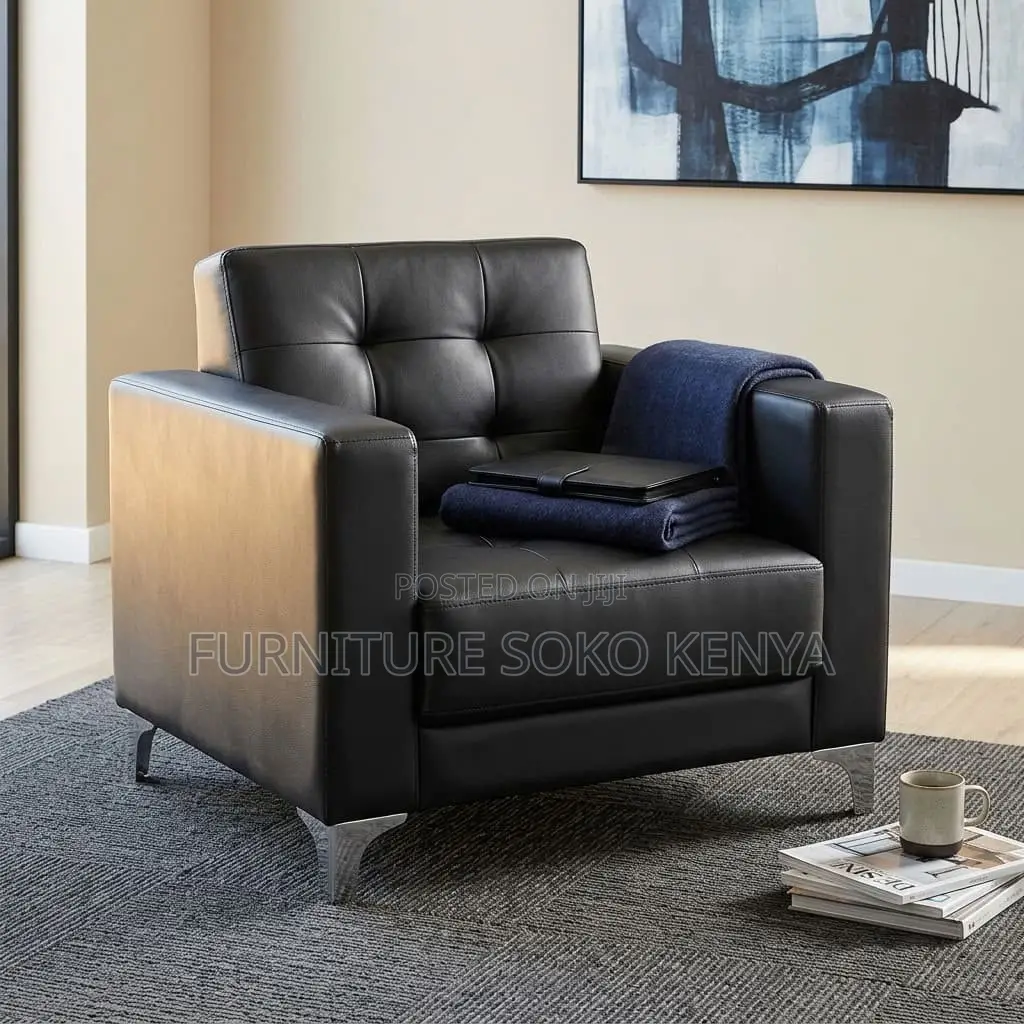 Single Seater Executive Sofa | Leather Office Sofa