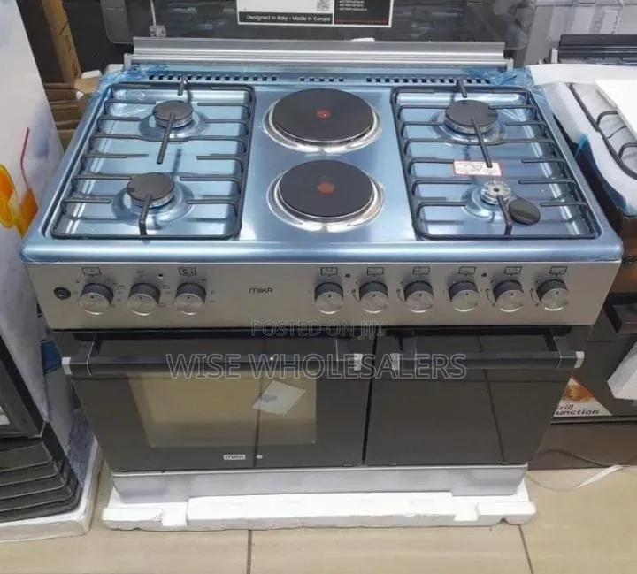 Mika 5 Burner Gas and Electric Cooker With Double Oven