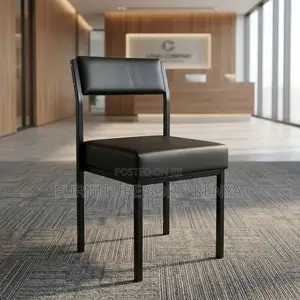 Training Chairs | Mid Backrest Visitor Black Seat