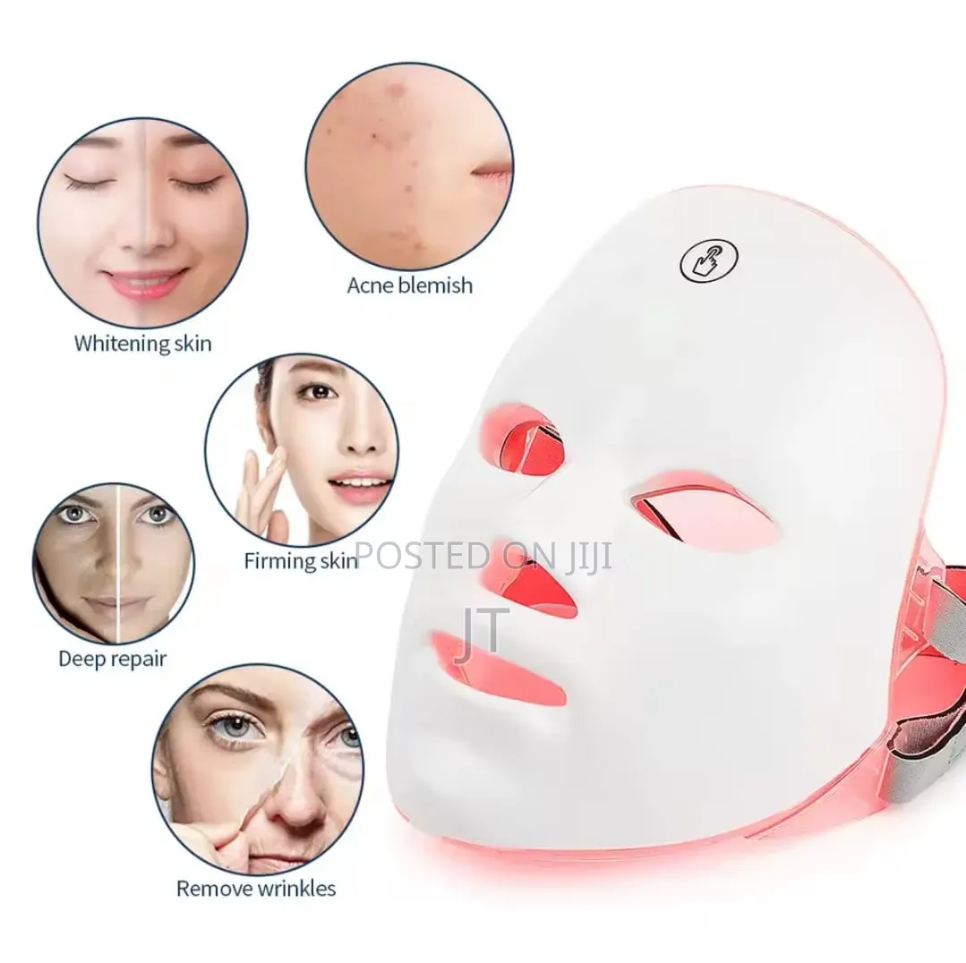 Wireless 7 Colors Light Led Facial Mask Red Light Therapy Machine