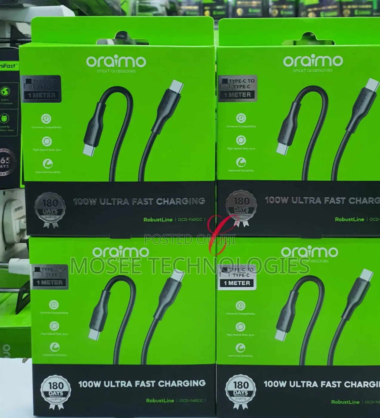 Oraimo RobustLine 5A USB-C to USB-C Data Cable
