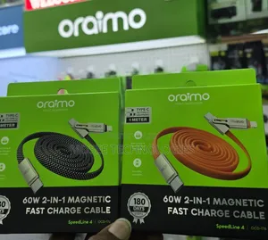 Oraimo SpeedLine 4 60W 2-in-1 Magnetic Fast Charging Cable