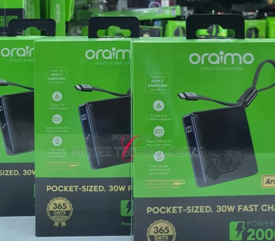 Oraimo PowerNova L21 OPB-7203C – Compact Fast Charging Power Bank