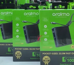 Oraimo PowerNova L11 10000mAh 22.5W Fast Charging Power Bank