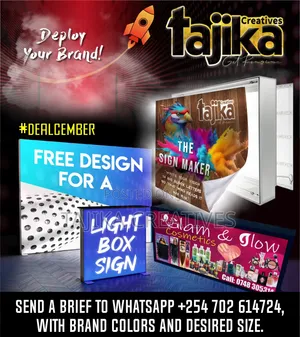 Salon Light Box Signage